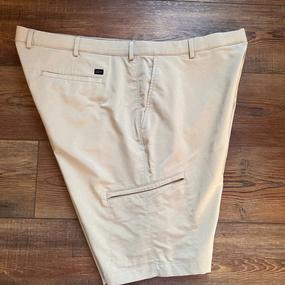 Greg Norman Collection Men's Khaki Performance Hybrid Shorts